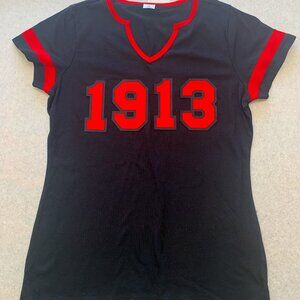 1913 Shirt Red & Black Sorority Delta